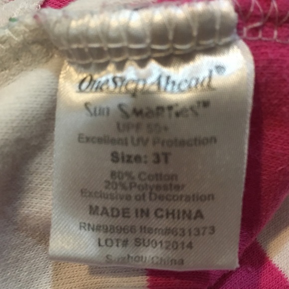 SOLD-One Step Ahead Sun Smarties Swim Coverup 3T - Picture 6 of 6